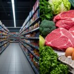 comida real vs supermerado