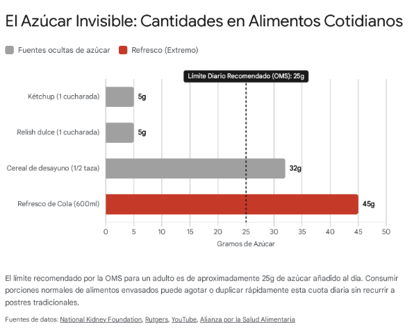 El azúcar invisible