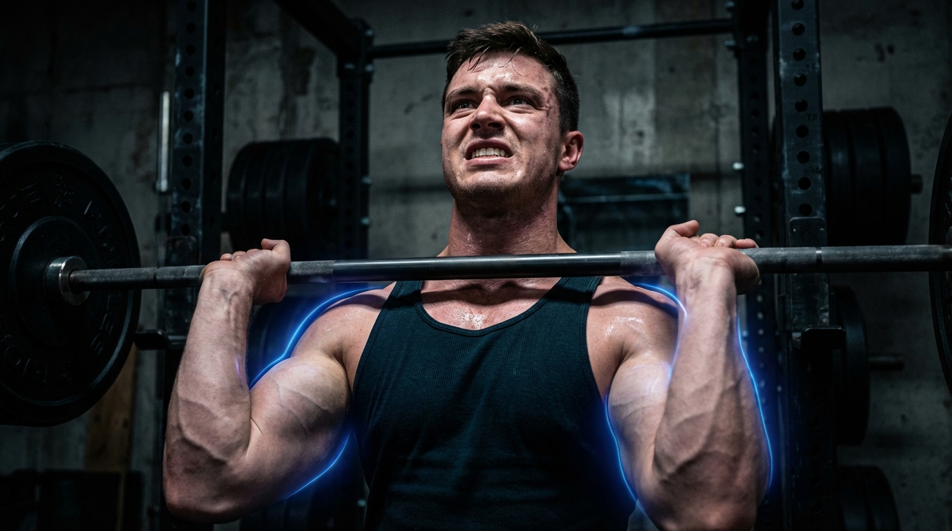 Man performing heavy lifts