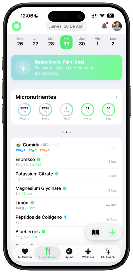 registro nutricional