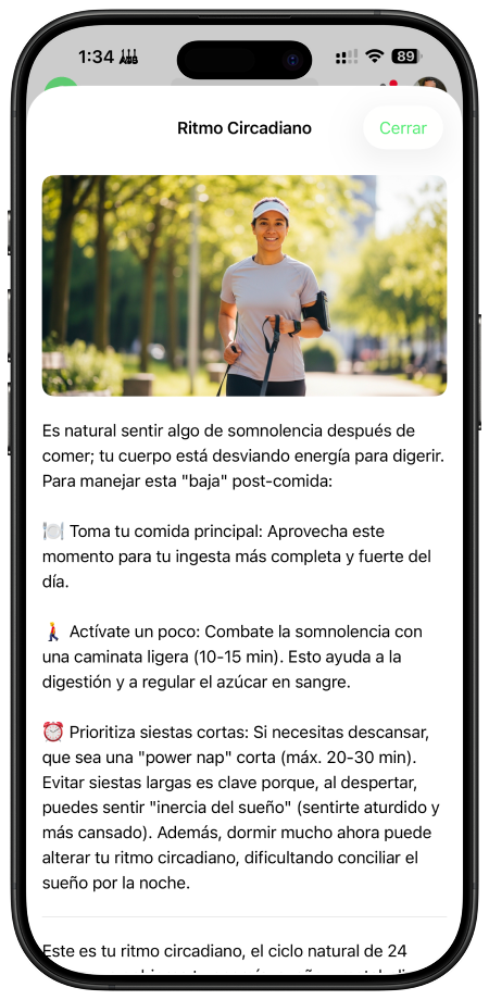 App Ritmo circadiano